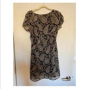 Glam floral black boho dress